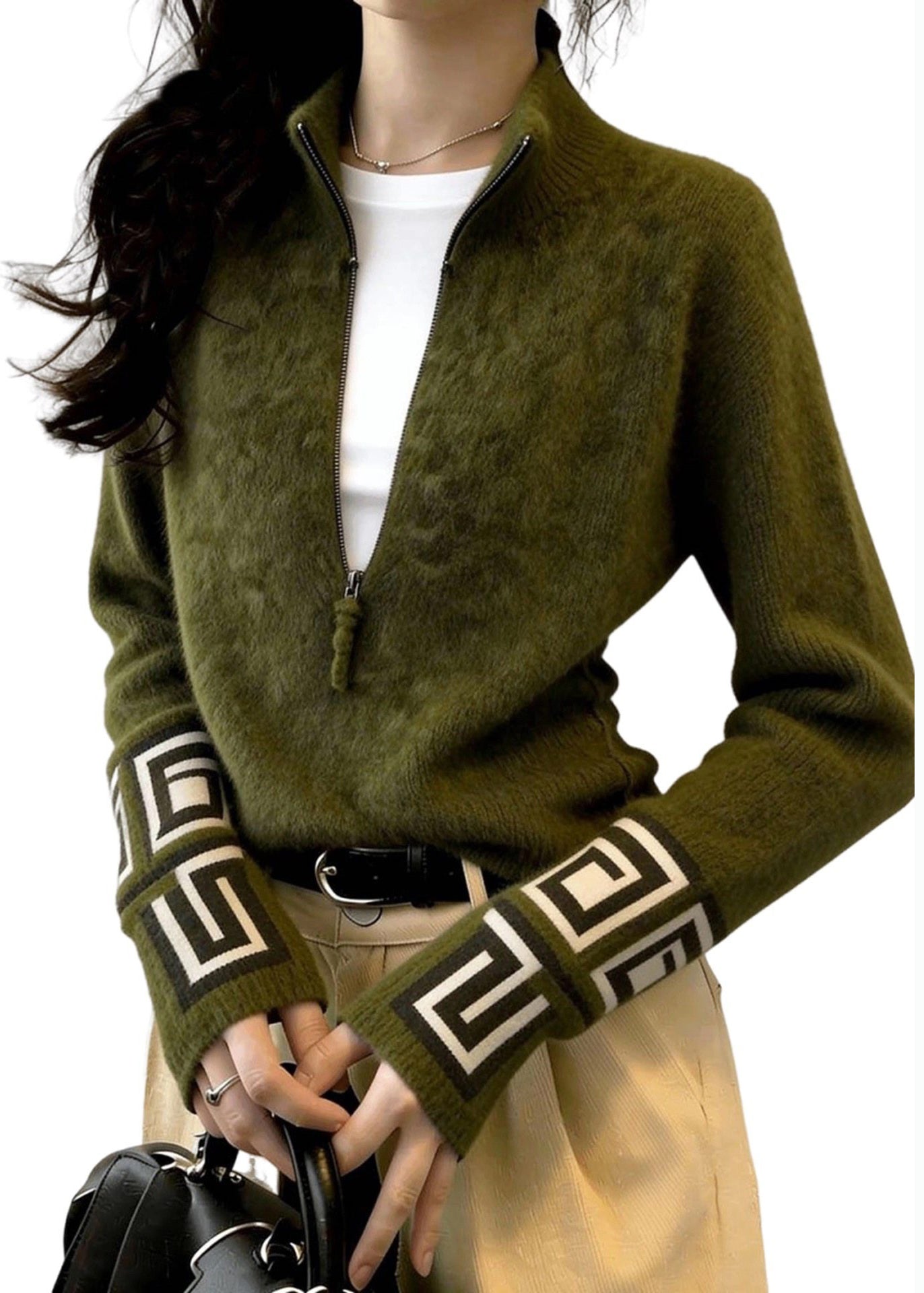 Classic Vintage Sweater with a Flattering Fit