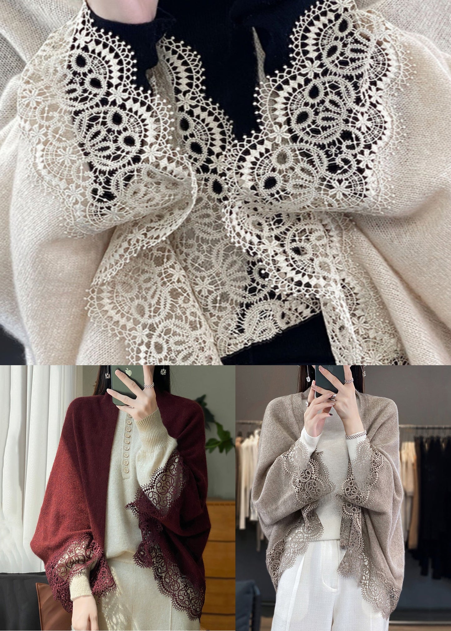 Well Tailored Cardigan with a Graceful Silhouette