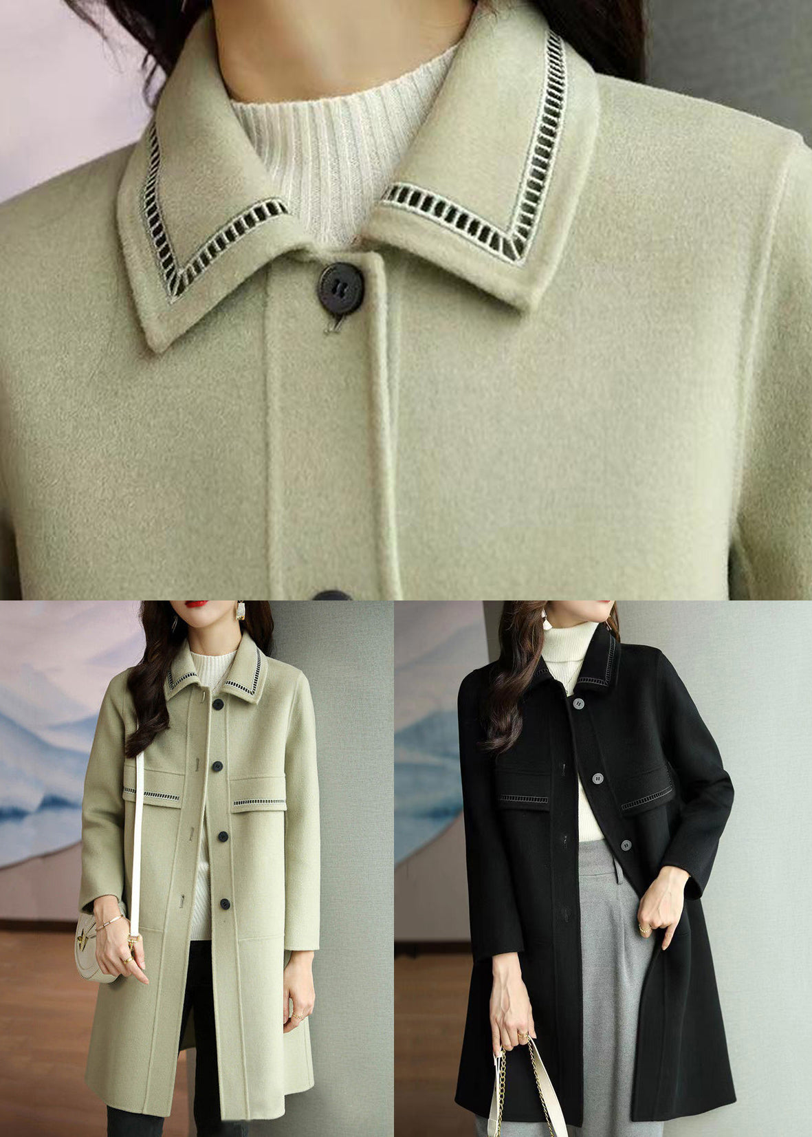 Gracefully Styled Coat for Any Occasion
