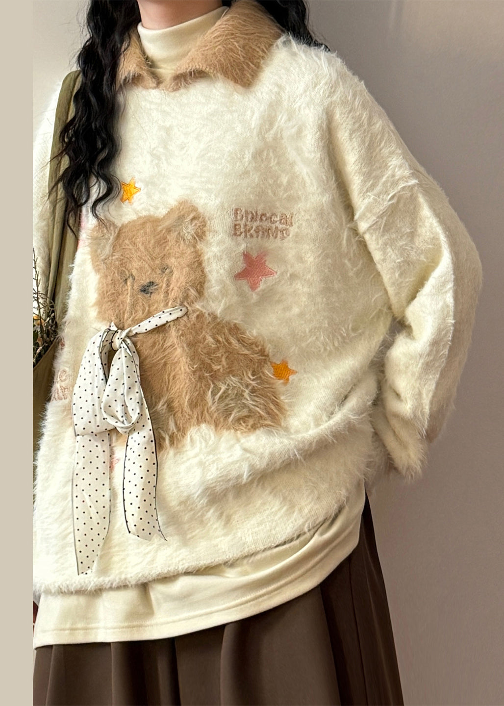 A Vintage Style Sweater with Delicate Timeless Details