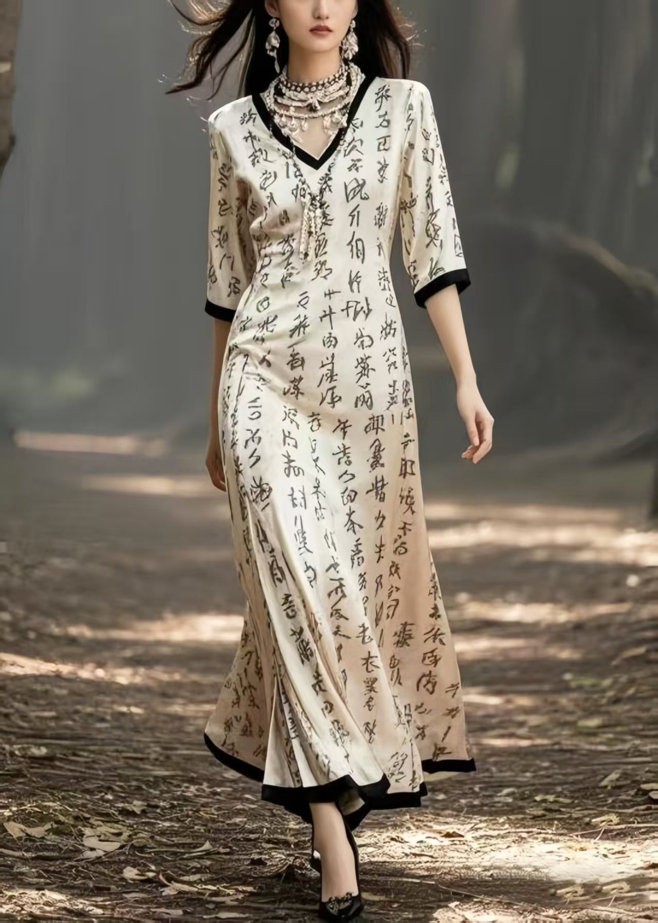 A Vintage Style Dress with Delicate Timeless Details