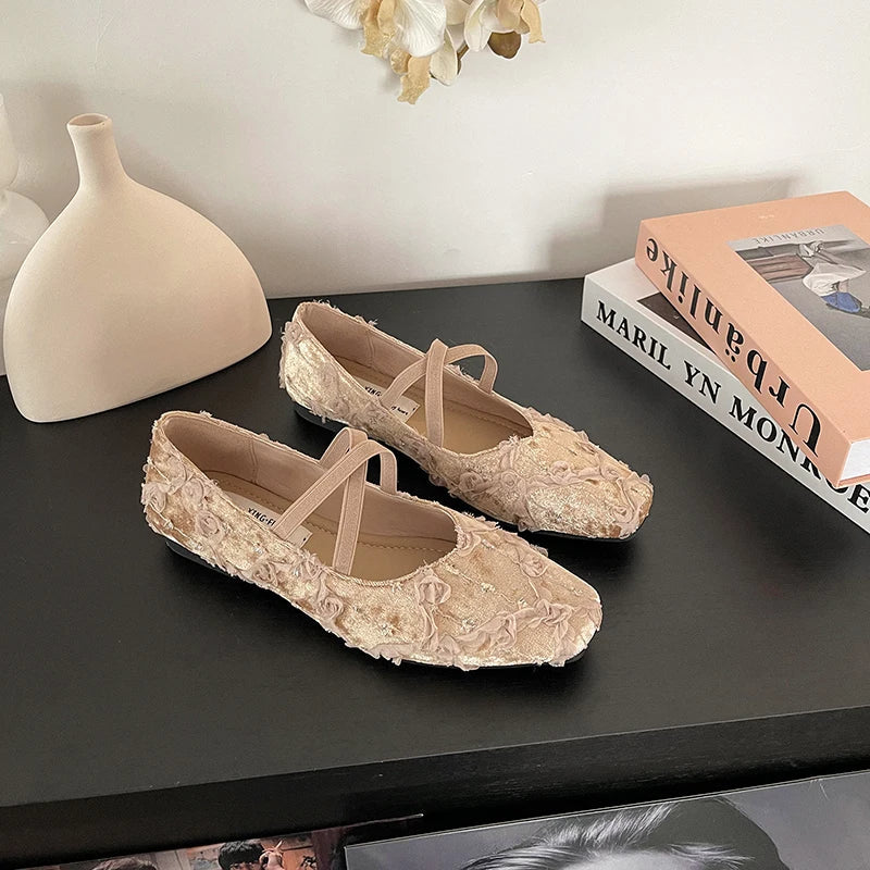 Vintage Inspired Orthopedic Flats