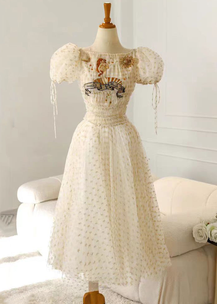 A Vintage Style Dress with Delicate Timeless Details