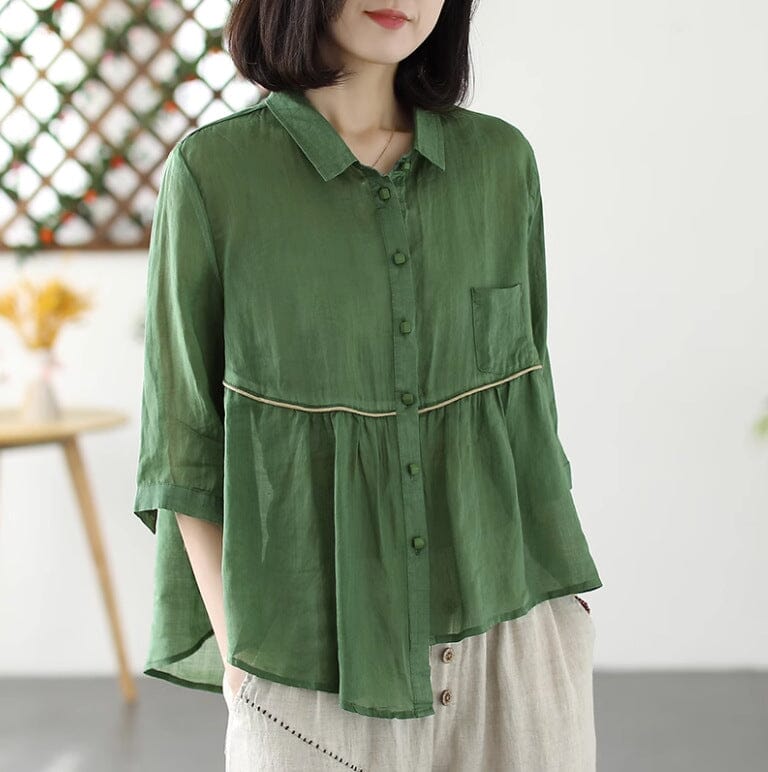 A Vintage Style Blouse with Delicate Timeless Details