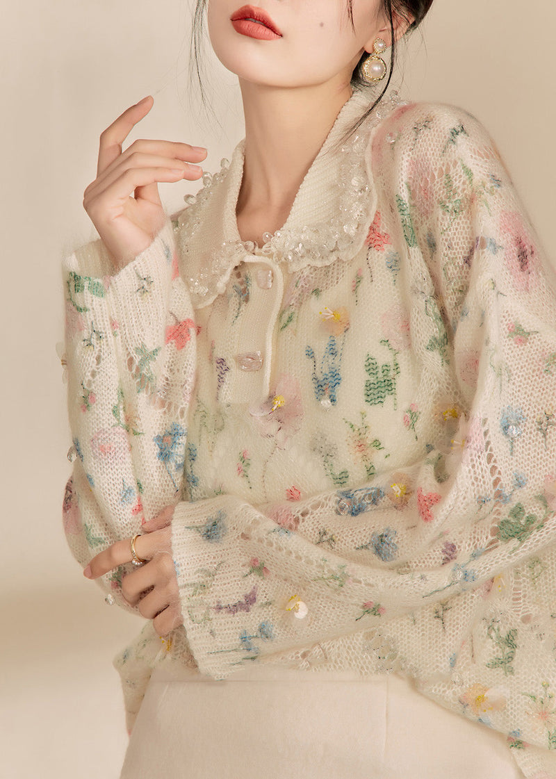 A Vintage Style Sweater with Delicate Timeless Details