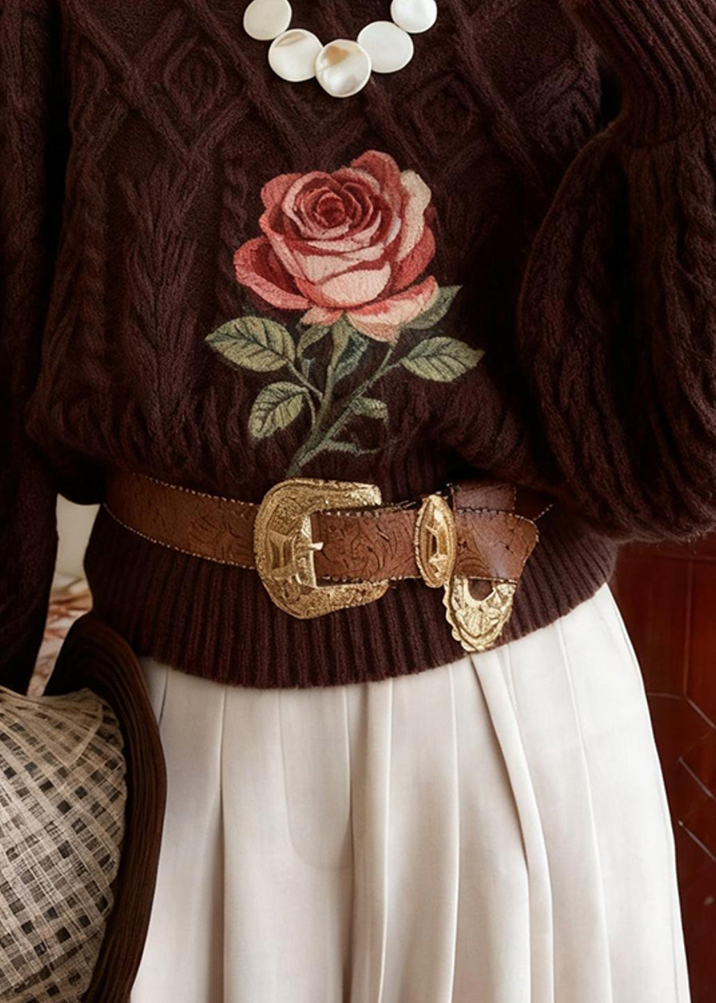 Vintage Inspired Sweater with a Contemporary Edge