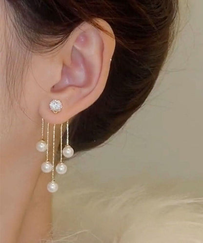 Vintage Handmade Gold Earring