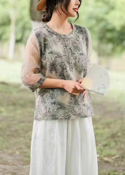 A Vintage Style Shirt with Delicate Timeless Details