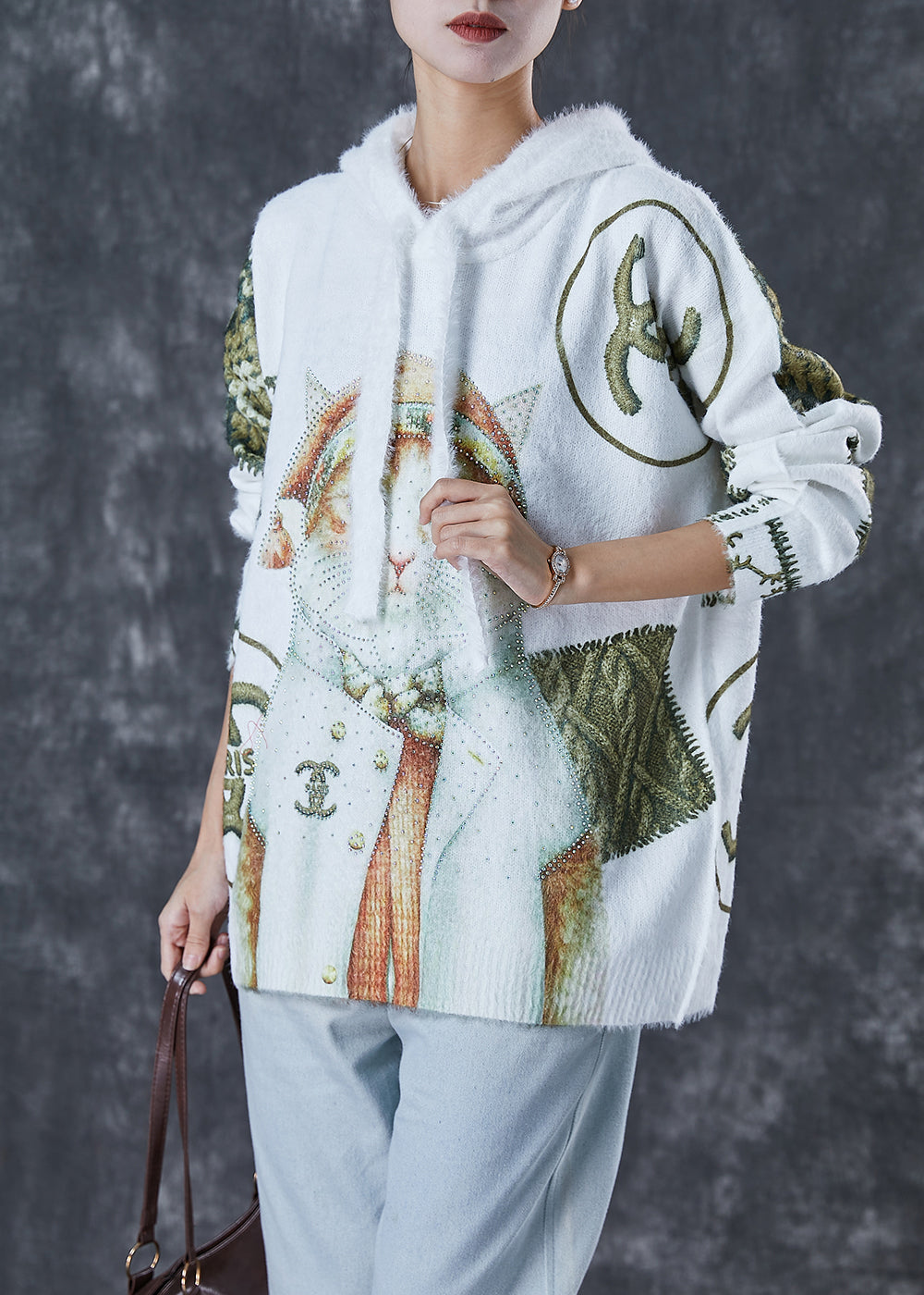 A Vintage Style Sweater with Delicate Timeless Details