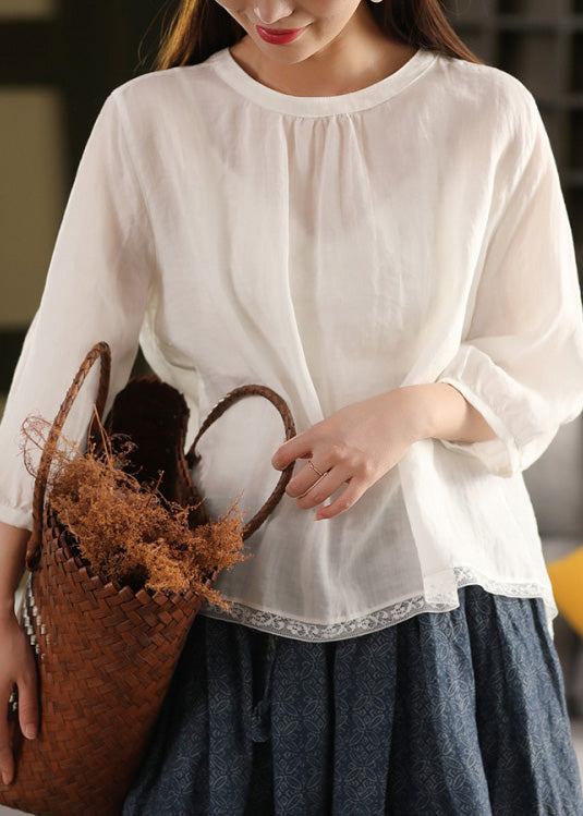 A Vintage Style Blouse with Delicate Timeless Details