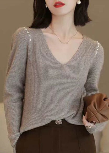 A Vintage Style Sweater with Delicate Timeless Details