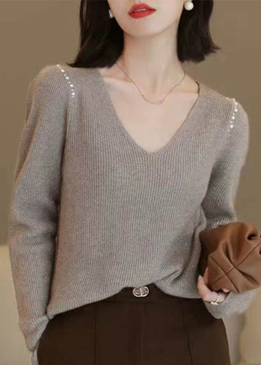A Vintage Style Sweater with Delicate Timeless Details