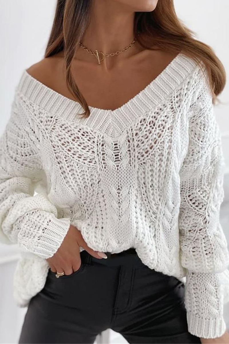 A Vintage Style Sweater with Delicate Timeless Details