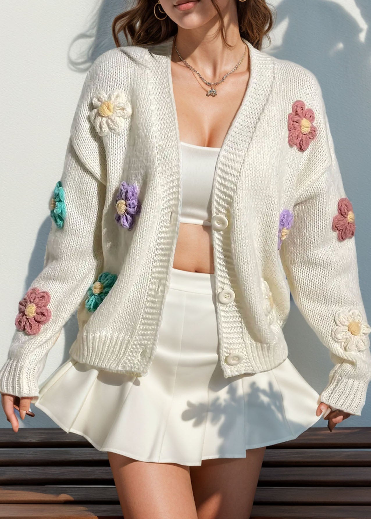 A Vintage Style Cardigan with Delicate Timeless Details