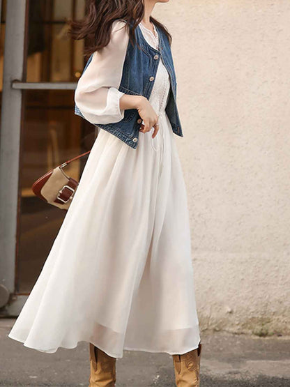 A Vintage Style Dress with Delicate Timeless Details