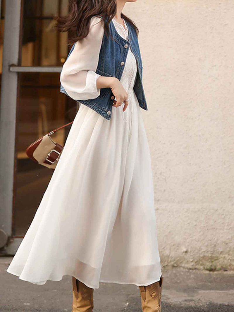 A Vintage Style Dress with Delicate Timeless Details