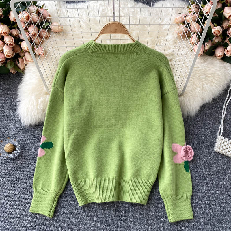 A Vintage Style Sweater with Delicate Timeless Details