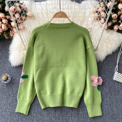A Vintage Style Sweater with Delicate Timeless Details
