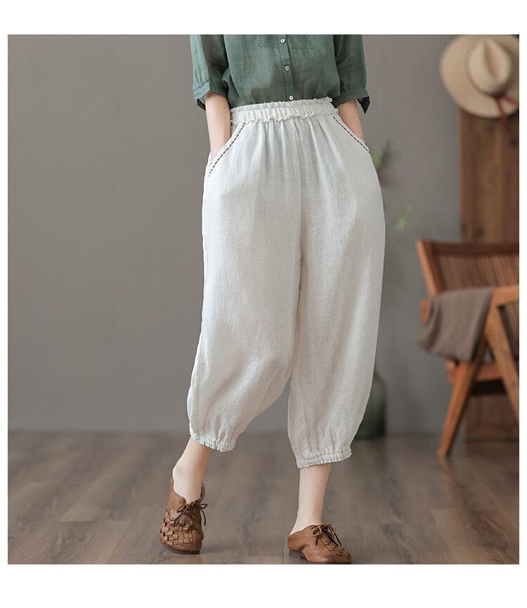 A Vintage Style Pants with Delicate Timeless Details