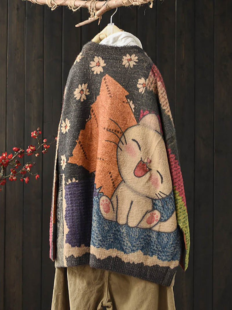 Classic Vintage Sweater with a Flattering Fit