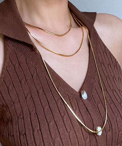 Beautiful Gold Necklace with Unique Style