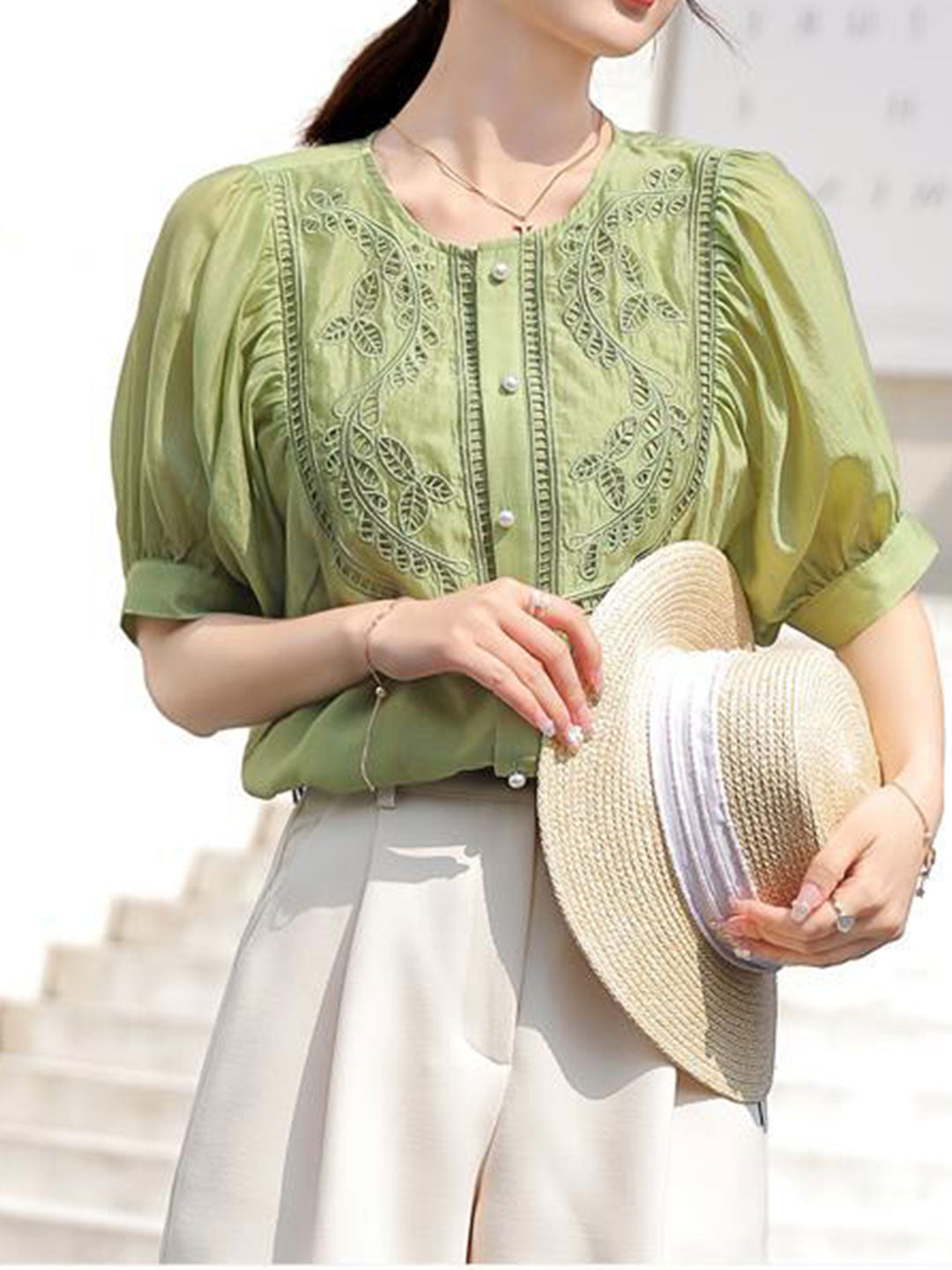 A Vintage Style Top with Delicate Timeless Details