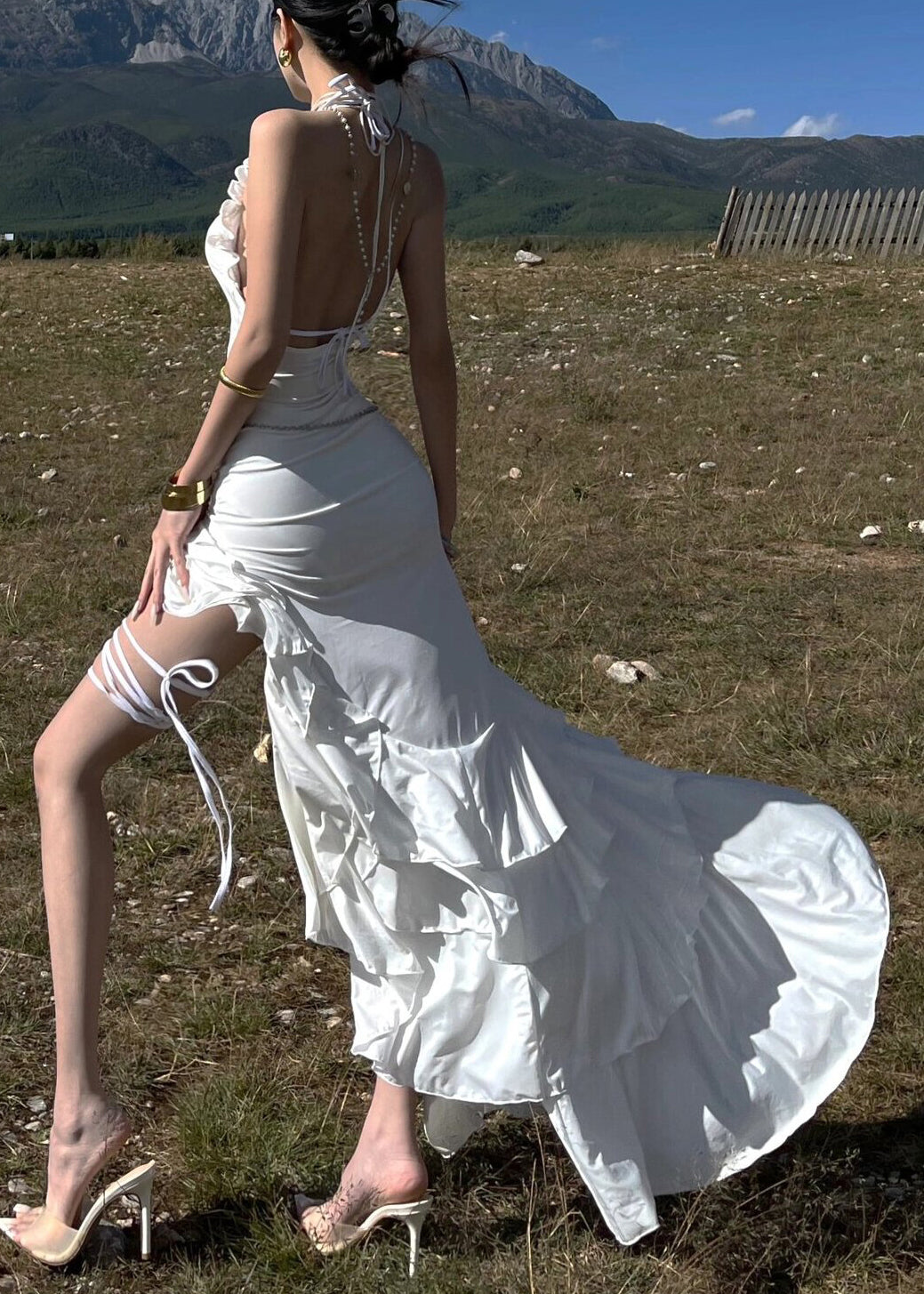 A Vintage Style Dress with Delicate Timeless Details