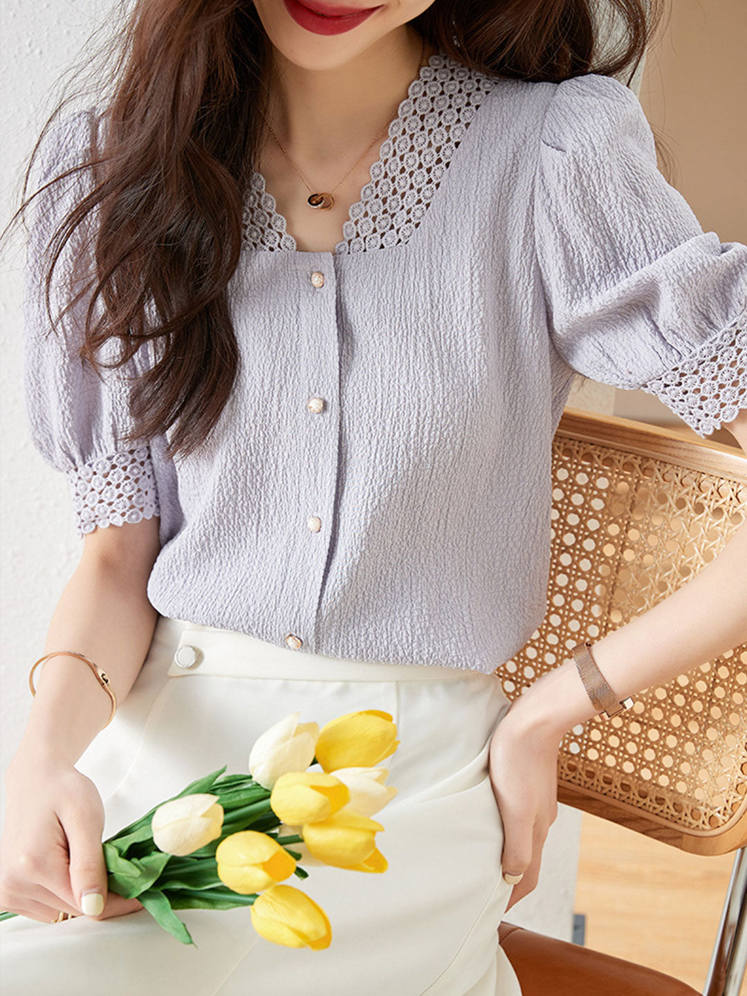 Gracefully Styled Top for Any Occasion