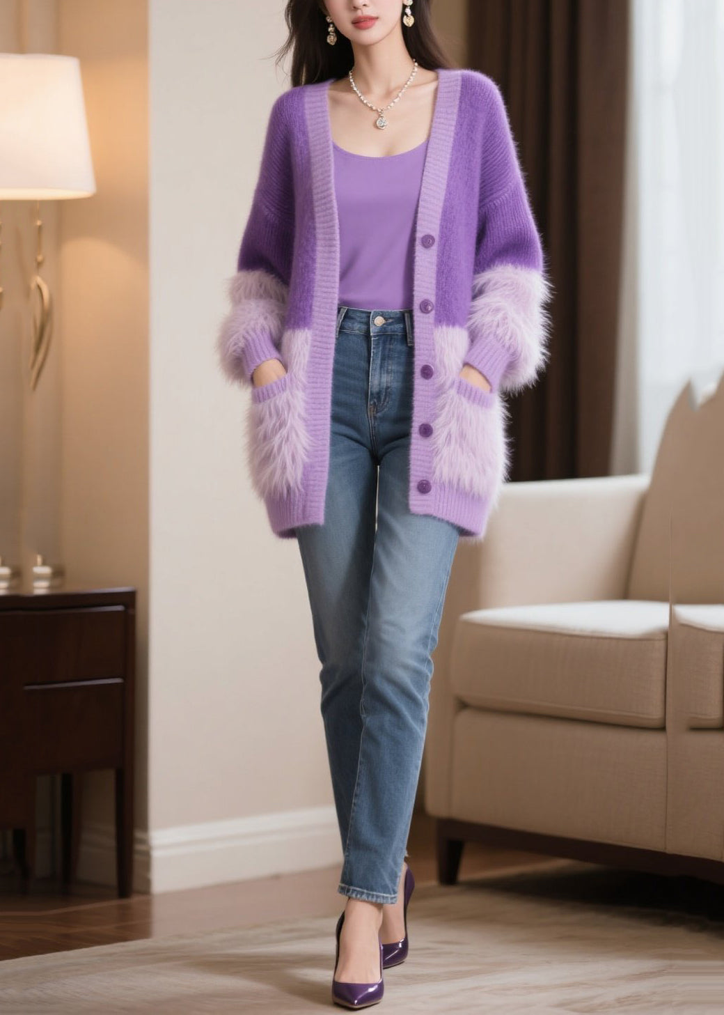 Vintage Inspired Cardigan with a Contemporary Edge
