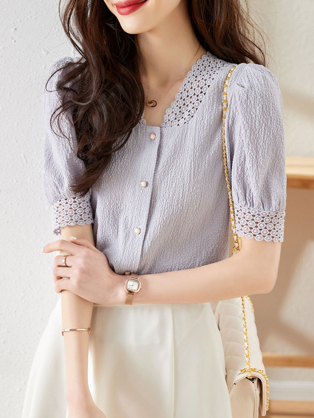 Gracefully Styled Top for Any Occasion