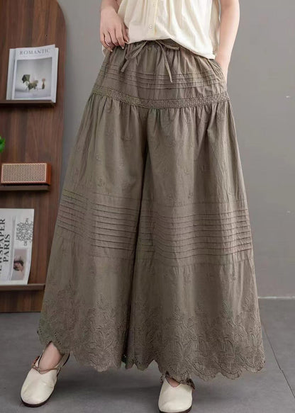 A Vintage Style Pants with Delicate Timeless Details