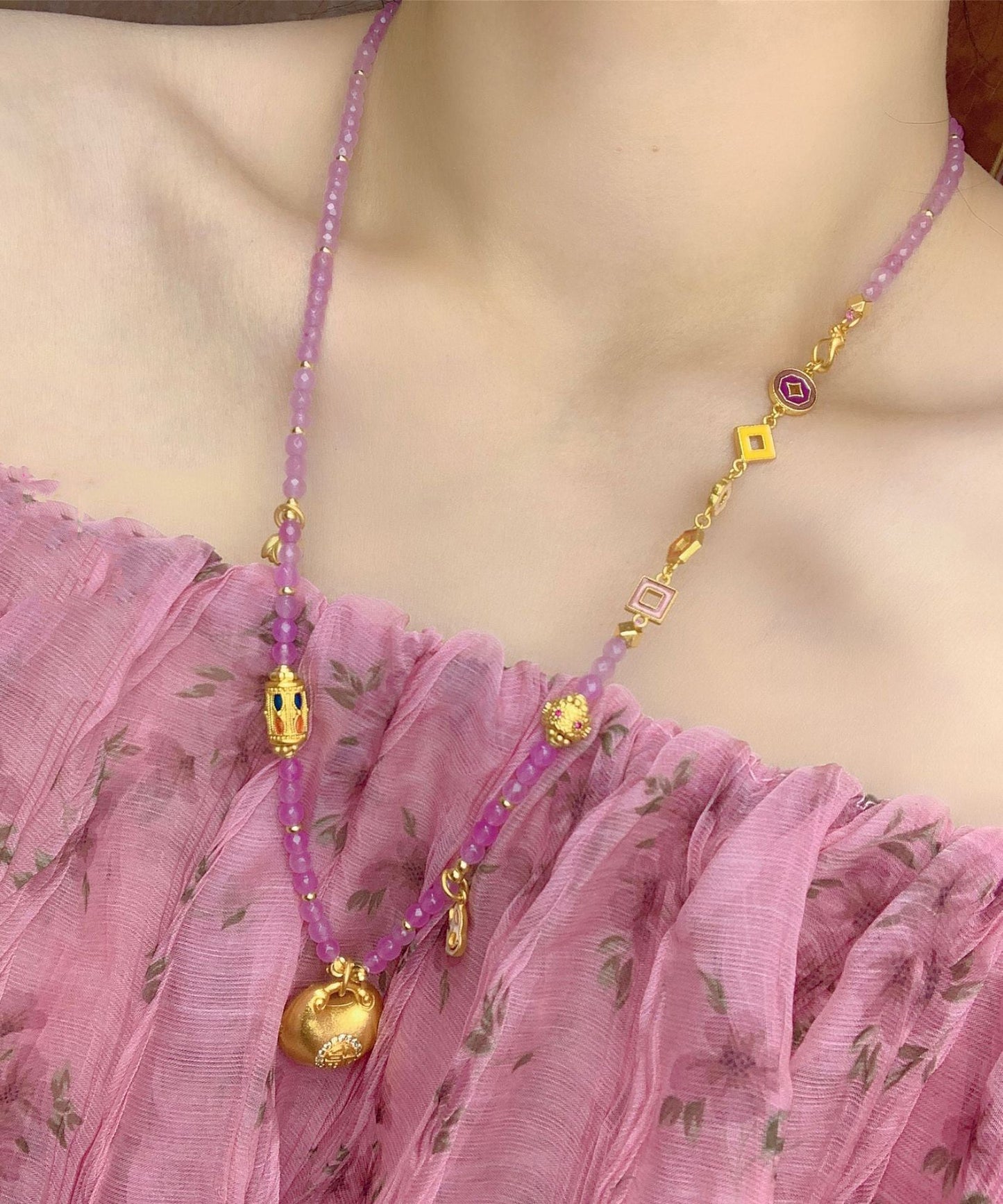 Delicate Artisan Gold Necklace