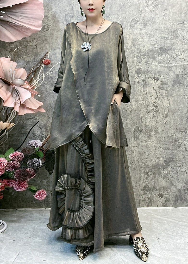 A Vintage Style Pants with Delicate Timeless Details