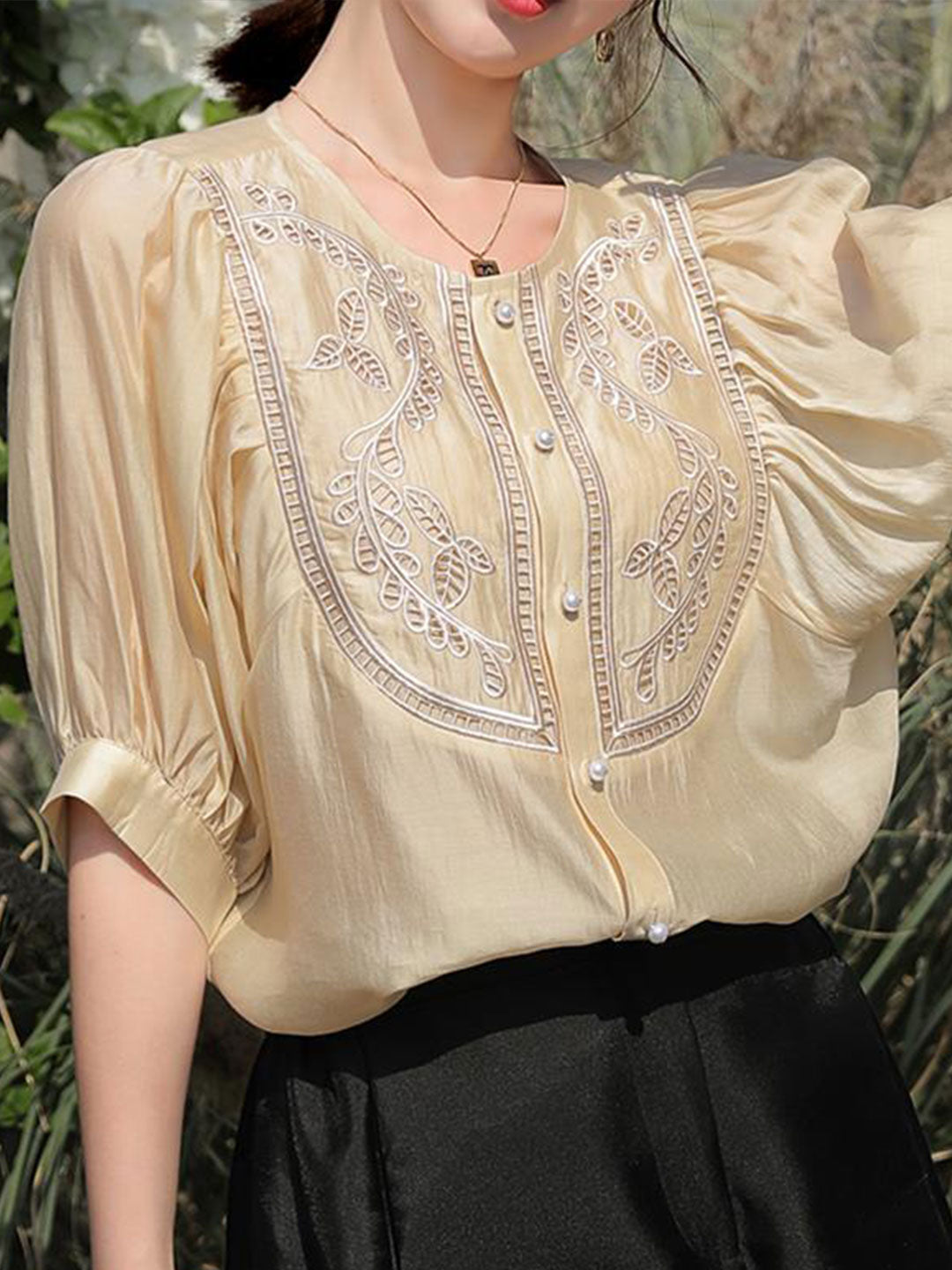 A Vintage Style Top with Delicate Timeless Details