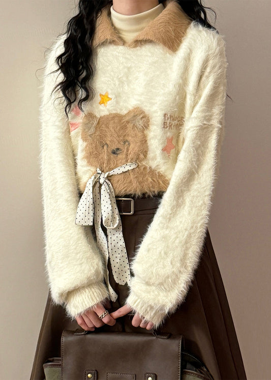 A Vintage Style Sweater with Delicate Timeless Details