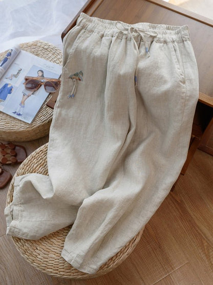 A Vintage Style Pants with Delicate Timeless Details