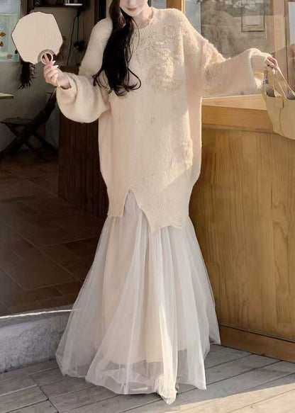 A Vintage Style Sweater with Delicate Timeless Details