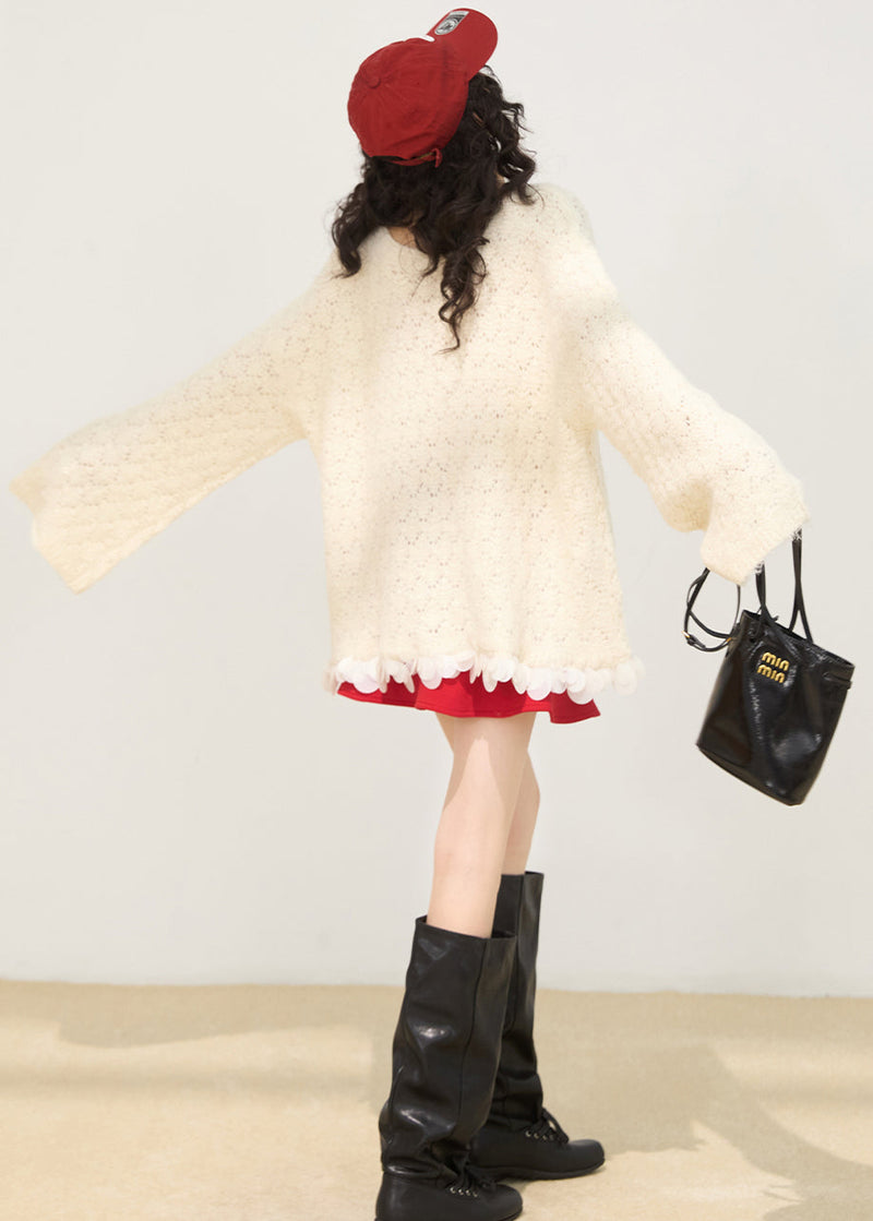 A Vintage Style Sweater with Delicate Timeless Details