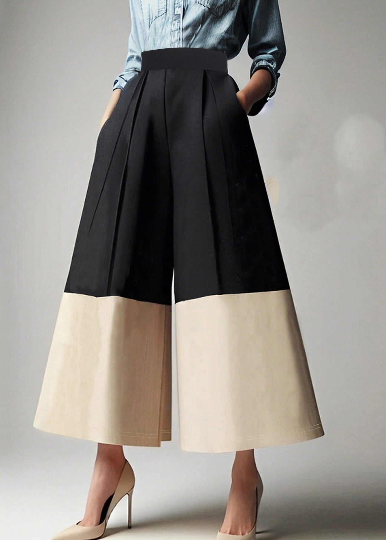 A Vintage Style Pants with Delicate Timeless Details