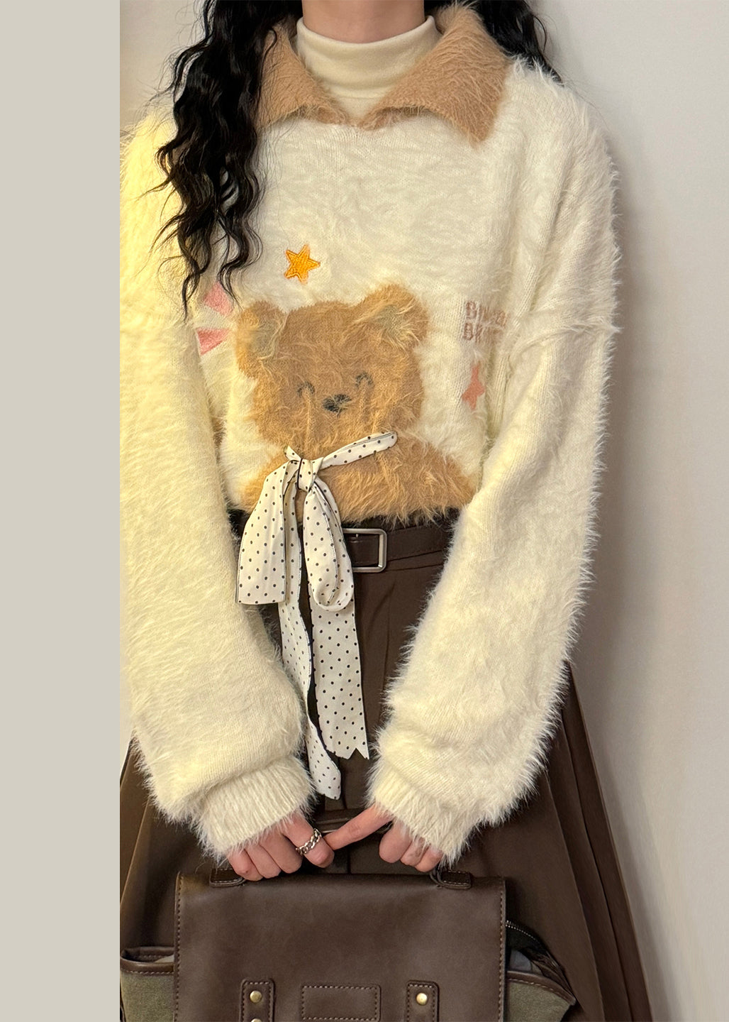 A Vintage Style Sweater with Delicate Timeless Details