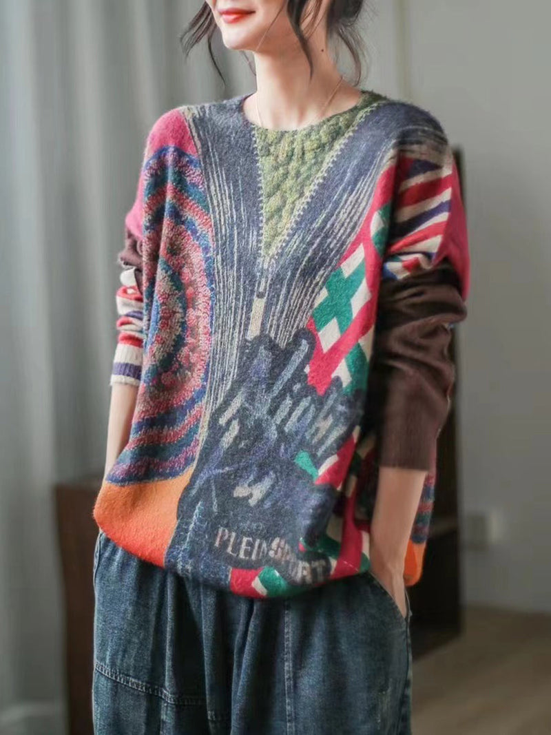 Classic Vintage Sweater with a Flattering Fit