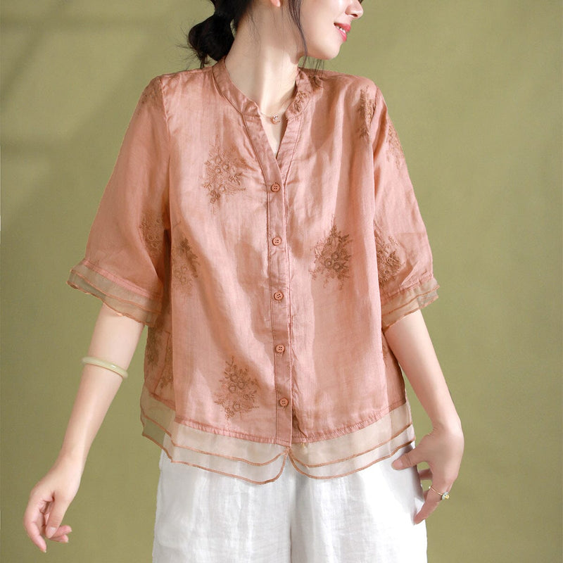 Classic Vintage Blouse with a Flattering Fit