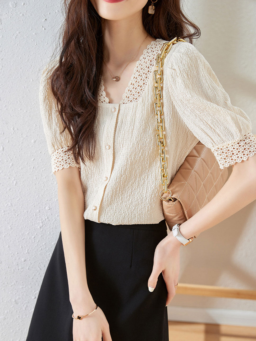 Gracefully Styled Top for Any Occasion