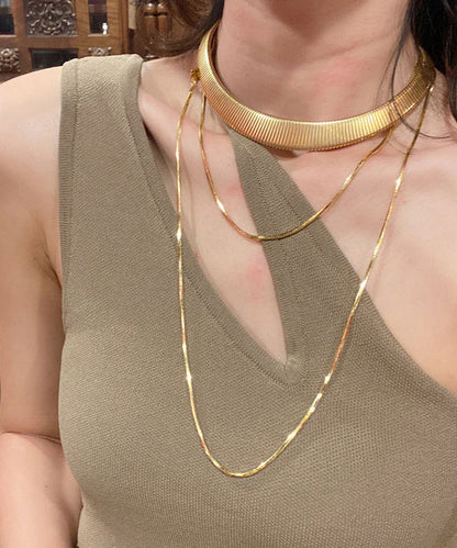 Beautiful Gold Necklace with Unique Style