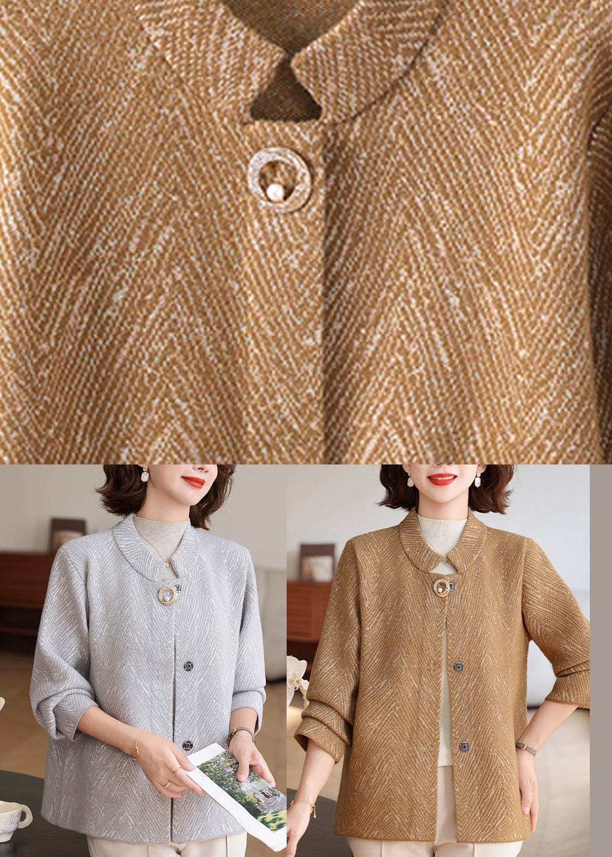 Classic Vintage Cardigan with a Flattering Fit