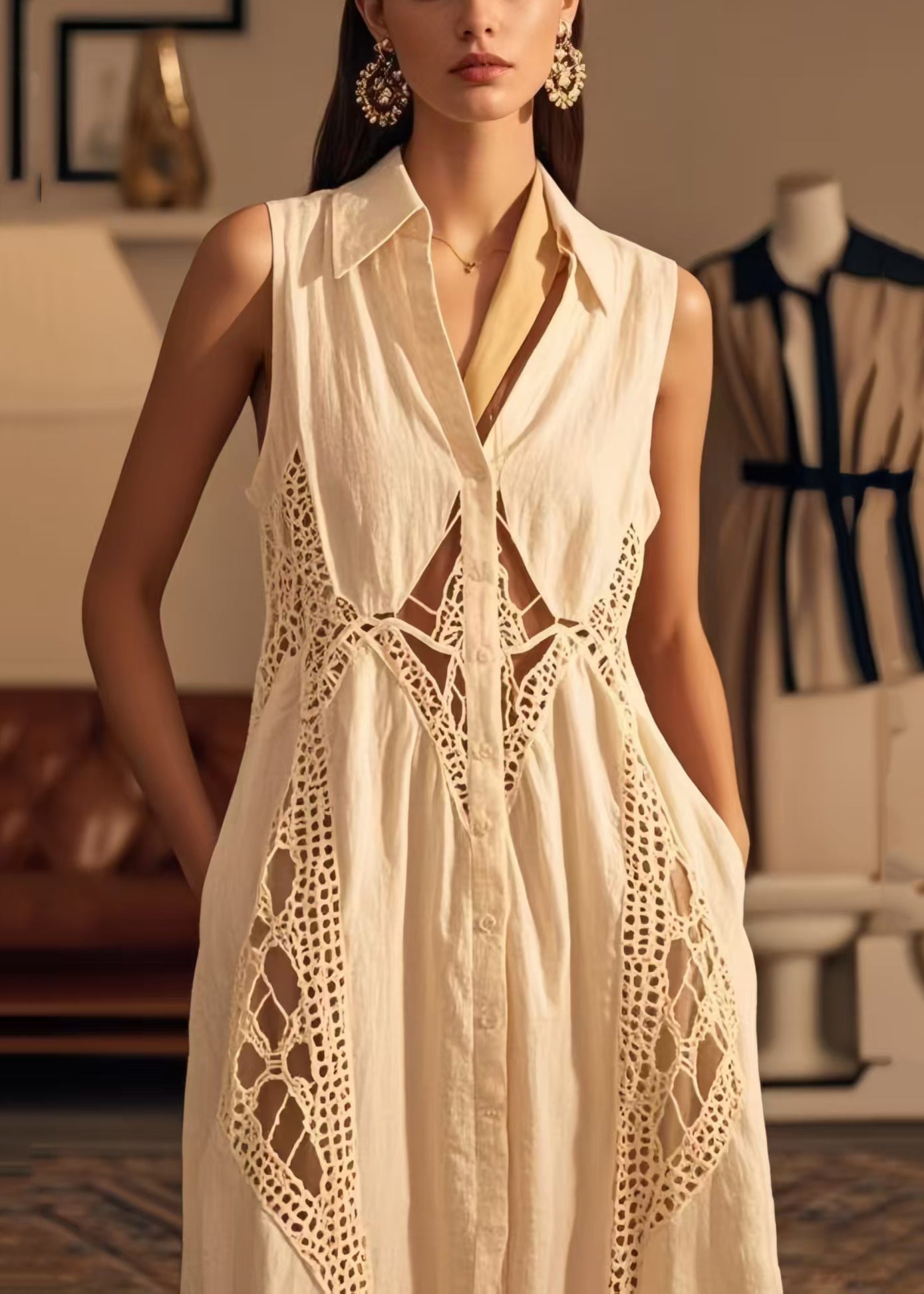 A Vintage Style Dress with Delicate Timeless Details