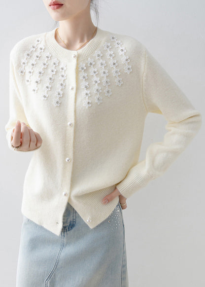 A Vintage Style Cardigan with Delicate Timeless Details
