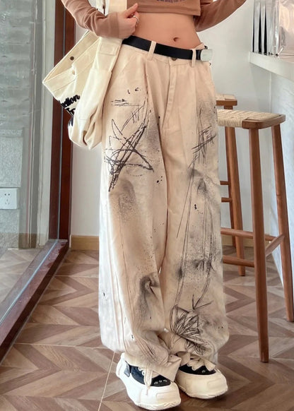 A Vintage Style Pants with Delicate Timeless Details