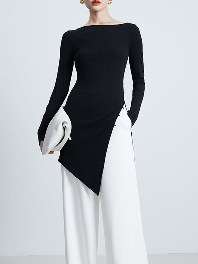 Well Tailored T-Shirt with a Graceful Silhouette