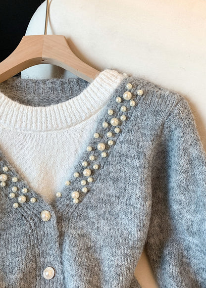 A Vintage Style Sweater with Delicate Timeless Details